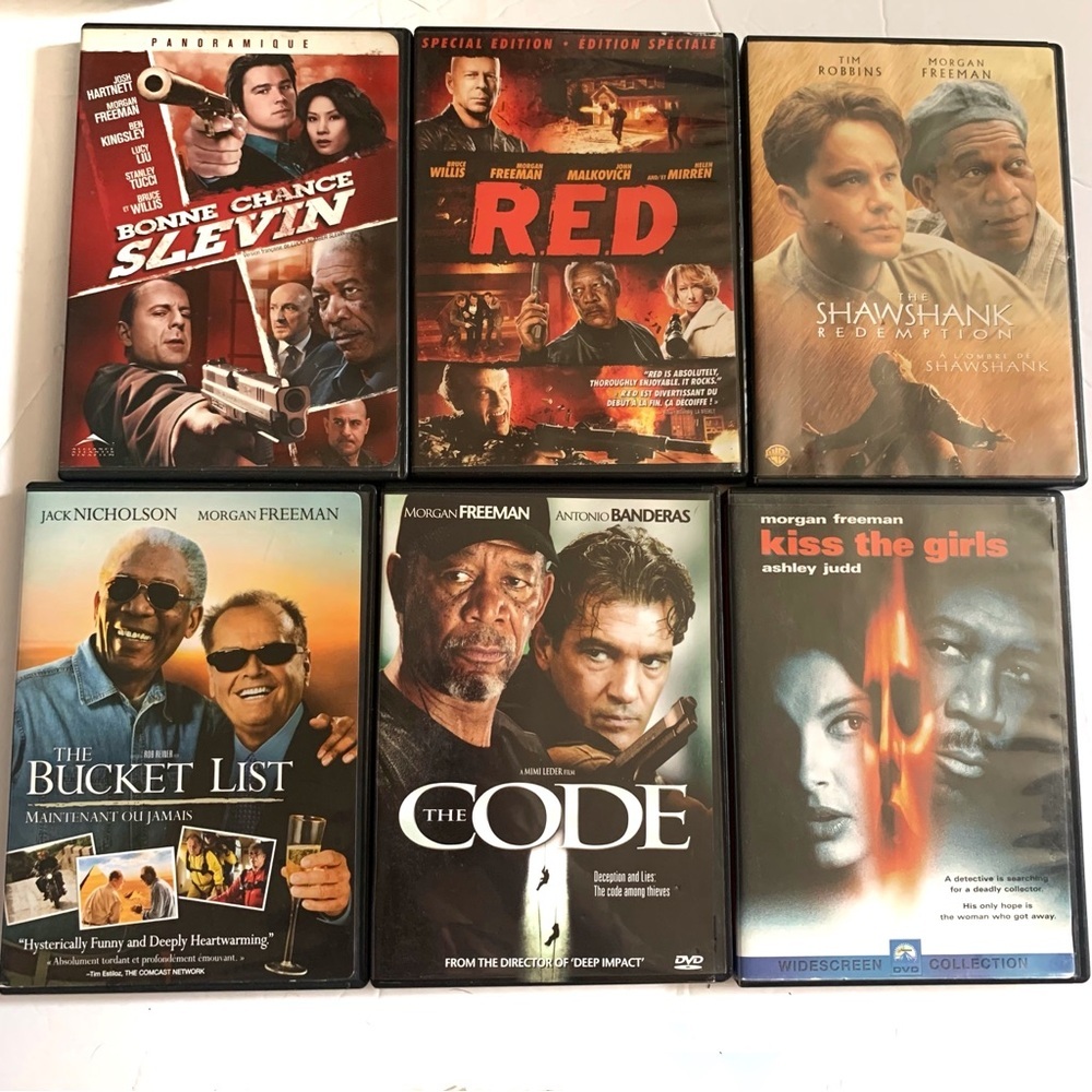 Morgan Freeman DVD Movie Bundle